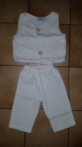 Ensemble en velour blanc