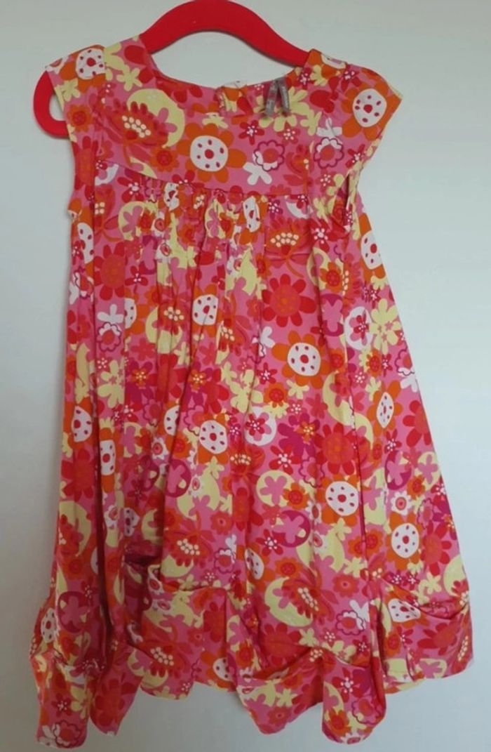 Robe fleurie manches courtes 4 ans orchestra