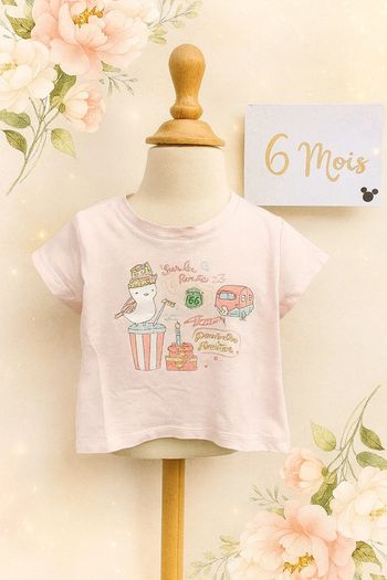 T-shirt rose manche courte - 6mois - Sergent Major