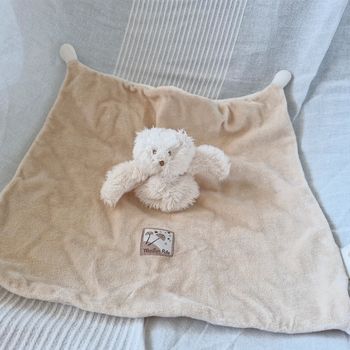 Doudou plat Ourson Basile et Lola Moulin roty