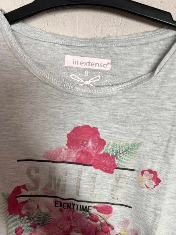 Tee-shirt gris In Extenso - photo numéro 3