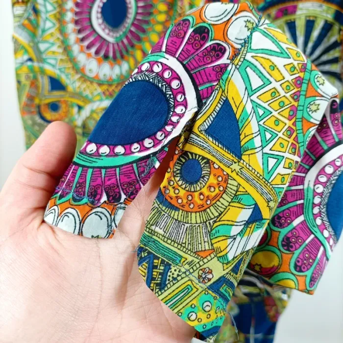 Pantalon fluide coloré imprimé mandala Daphnea Taille S A391 - photo numéro 4