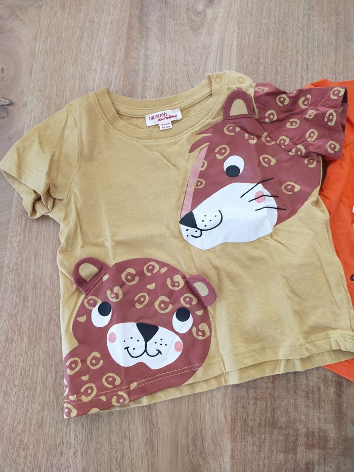 Lot de 3 t-shirts félins 18 mois - photo numéro 3