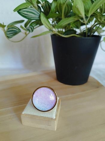 bague en acier inoxydable doré taille ajustable