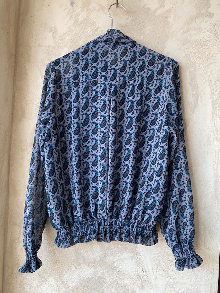 Blouse à motifs volanté Rivière de Lune M - photo numéro 3