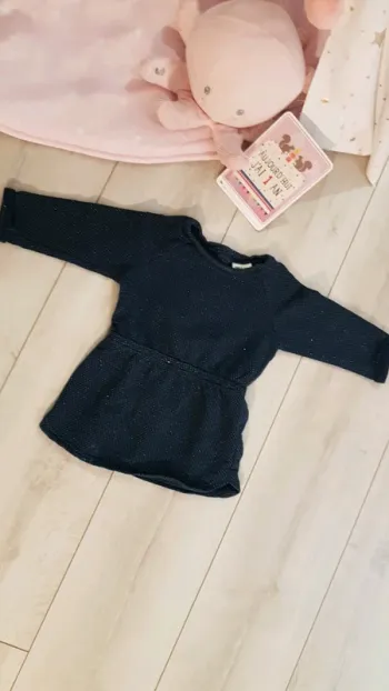 Robe bleu nuit 12 mois