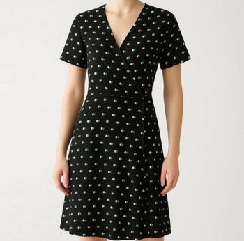 Robe mi-longue à motifs