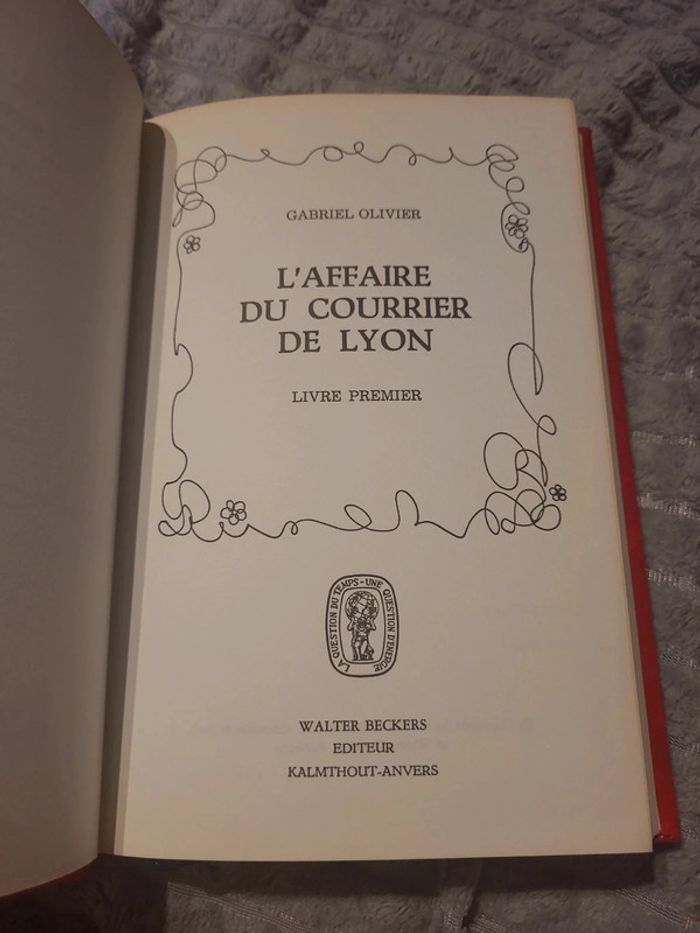 L'affaire du courrier de lyon. Livre premier - photo numéro 3
