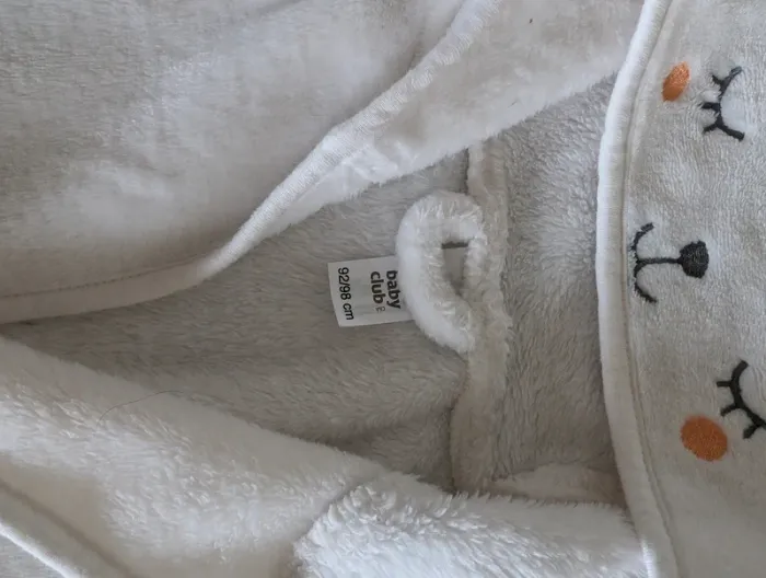 Robe de chambre 2/3 ans blanc mouton - photo numéro 2