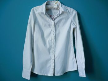 Chemise Fille Pepe Jeans London Blanc 16 ans manches longues TBE