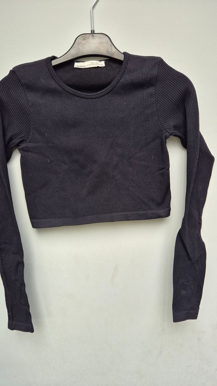 Lot de 2 tee shirt court pull & bear