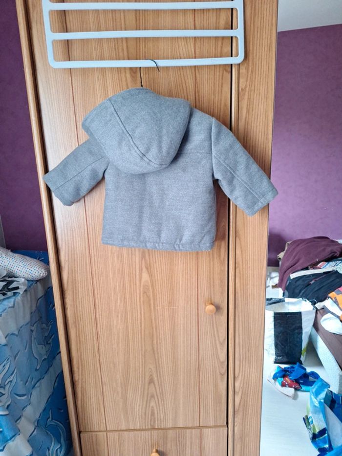 Manteau kiabi gris 6 mois - photo numéro 2