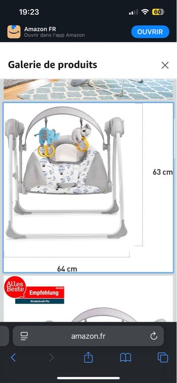 Transat/balancelle électrique