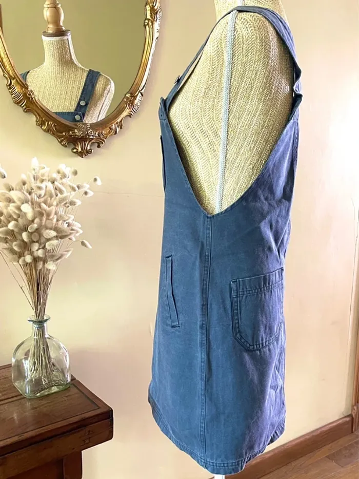 Salopette jupe en Denim jean- Taille 40 - jennyfer vintage - photo numéro 11