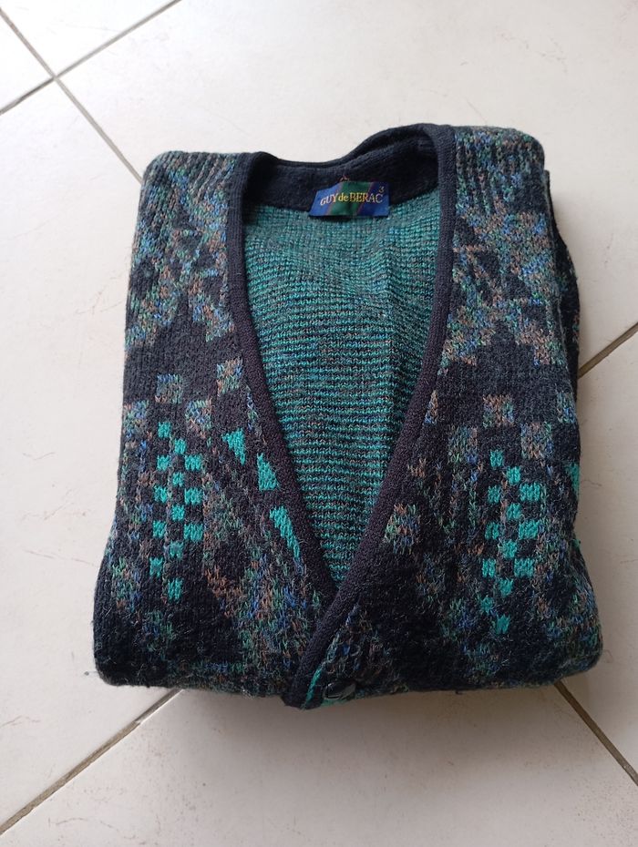 Gilet cardigan homme Guy de Berac - photo numéro 1