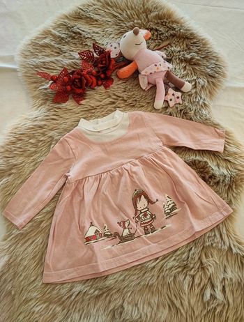 Robe sous pull rose 6 mois
