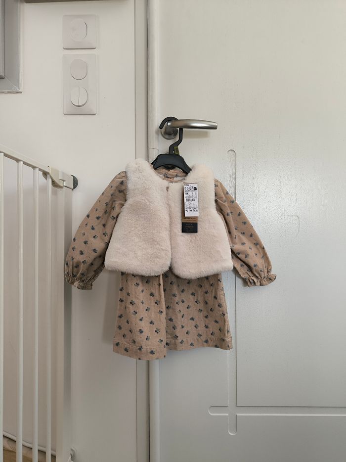 Robe manche longue+ gilet - photo numéro 2