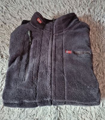 Veste polaire zippée noir taille M (Geographical Norway) mixte comme neuf