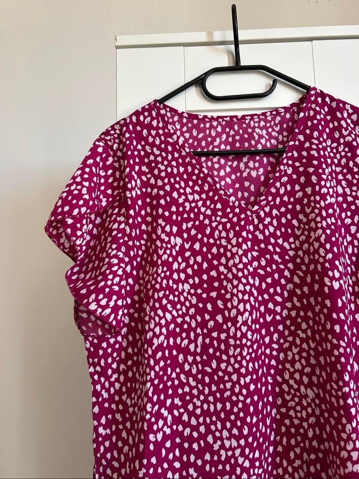 Lot de 2 blouses à motifs Neuves Shein Taille M - photo numéro 7