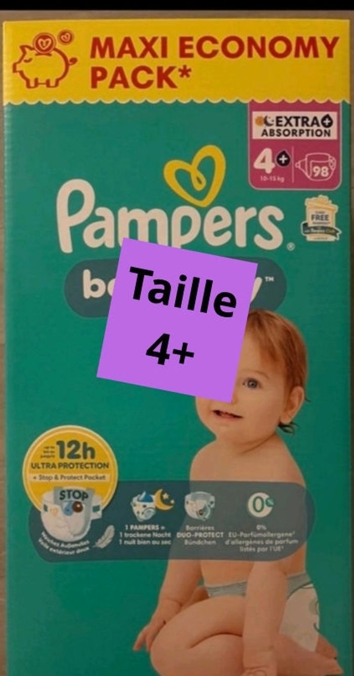 Couches pampers taille 4+