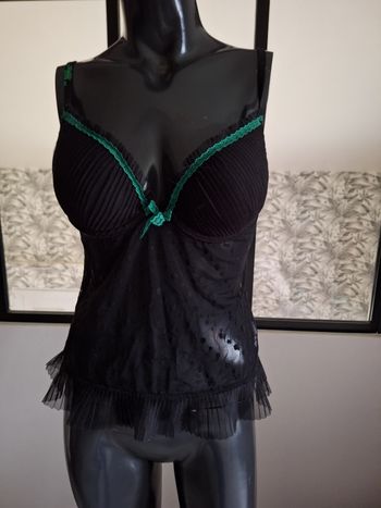 Bustier noir sexy 90b