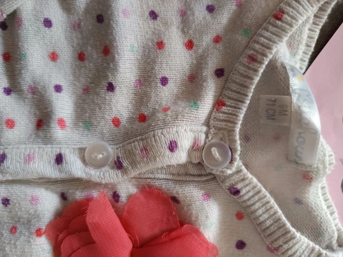 Gilet à pois 9 mois - photo numéro 2