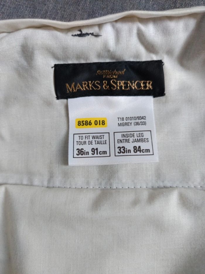 Pantalon marks et spencer gris - photo numéro 3