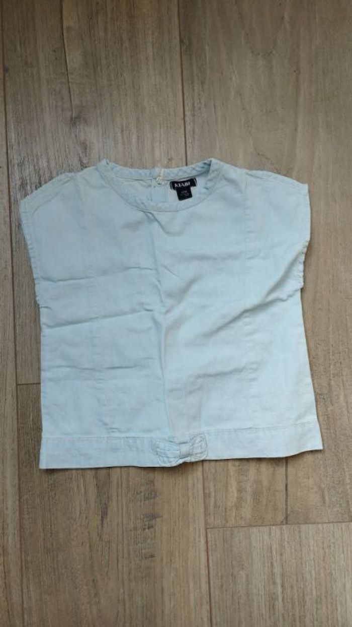 Blouse/ t-shirt jean kiabi 12 mois