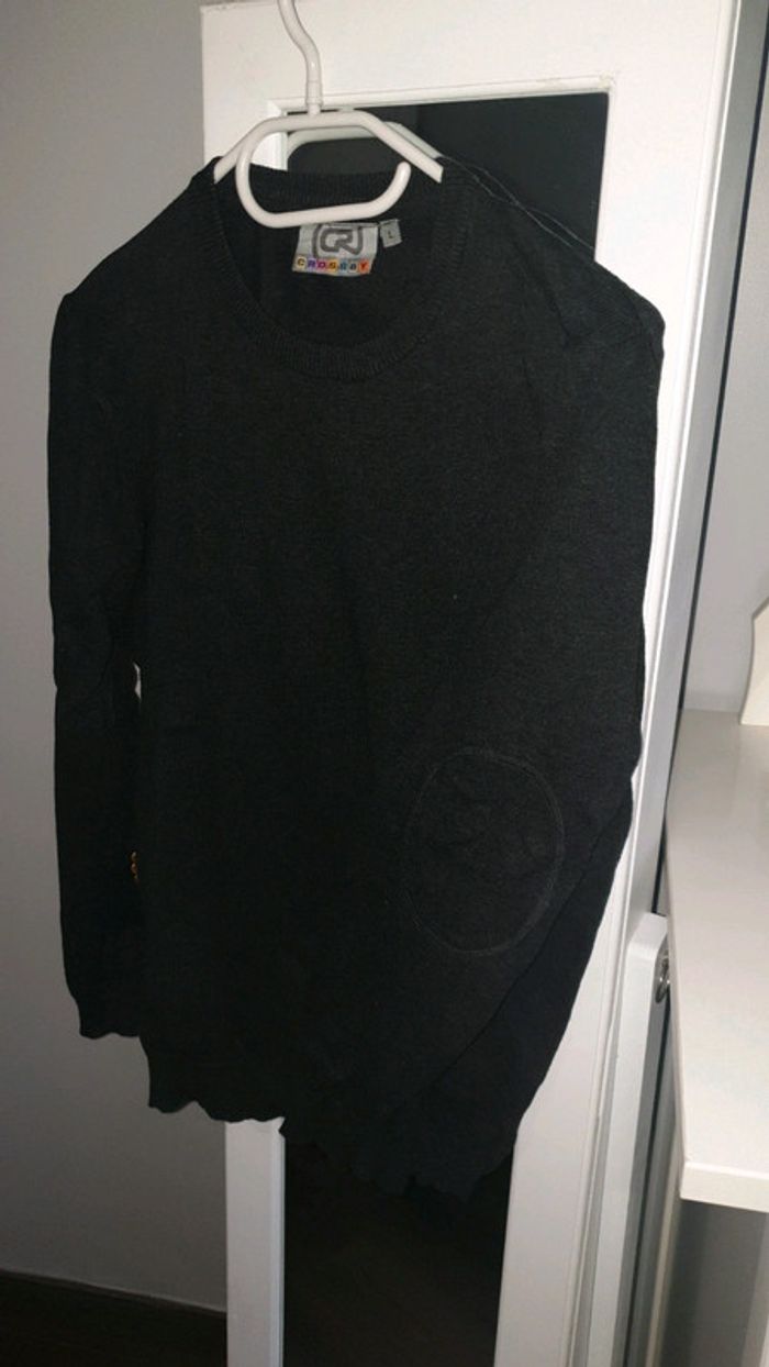 Pull gris foncé homme - photo numéro 3