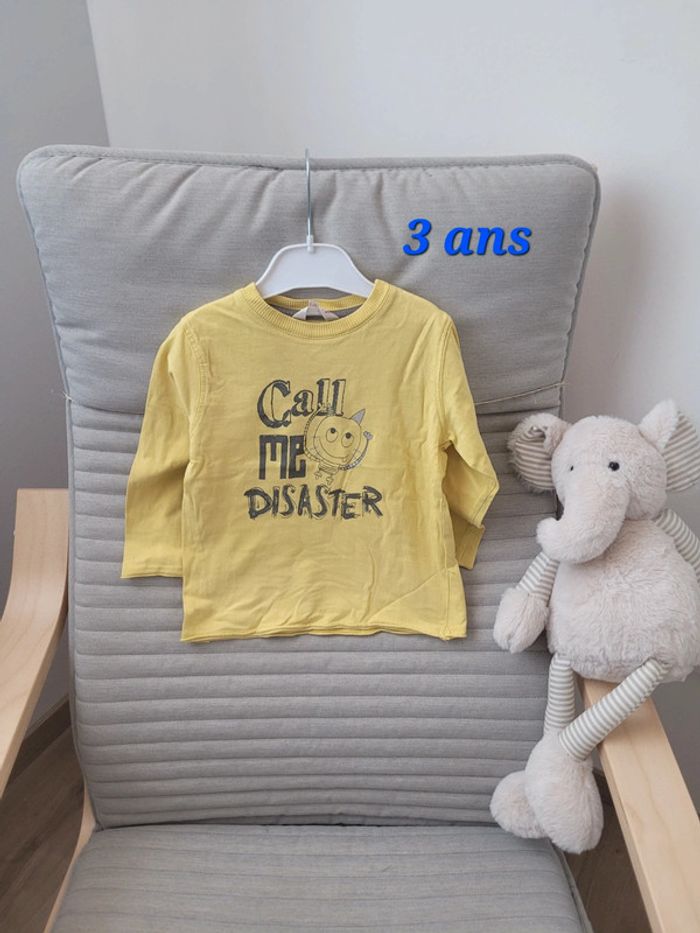 Tee shirt manches longues 3 ans