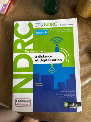 Livre bts ndrc relation client à distance et digitalisation