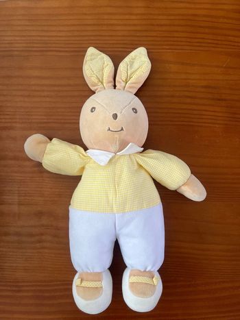 Takinou lapin peluche, doudou vintage