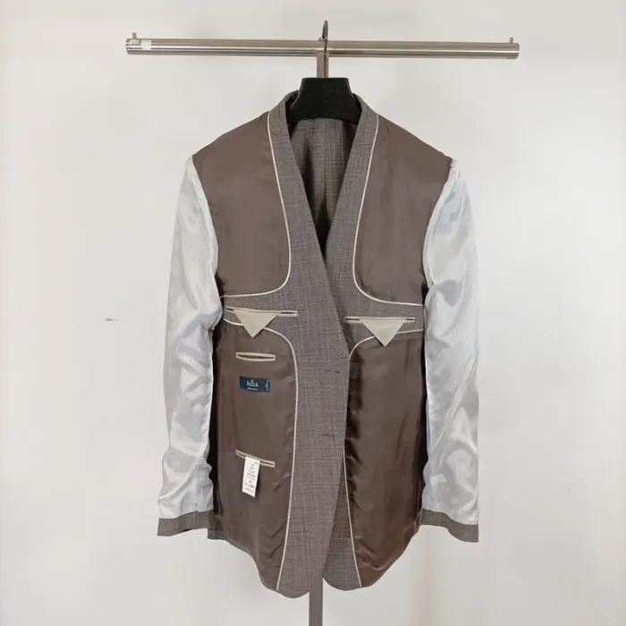 Veste Prince de Galles grise Wasa Reda - taille 52 A473 - photo numéro 12