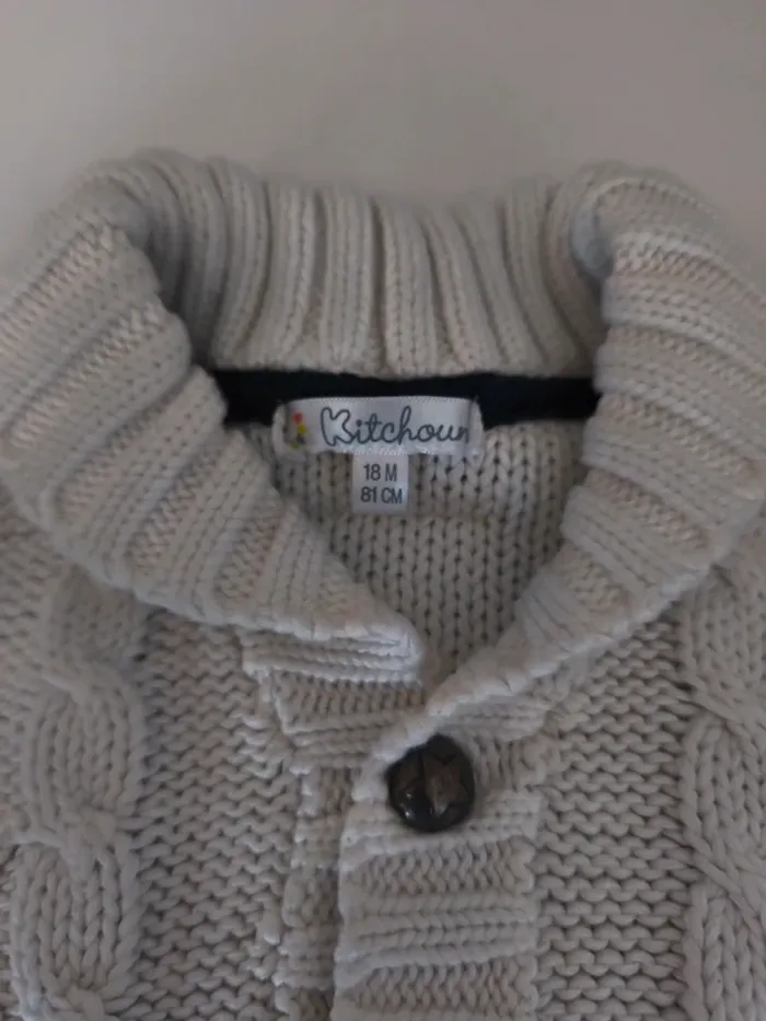 Joli gilet sans manche grosse maille - photo numéro 3