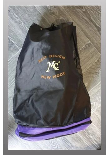 Sac à dos base arrondie Best design newmode MC noir/violet 31x454 cm