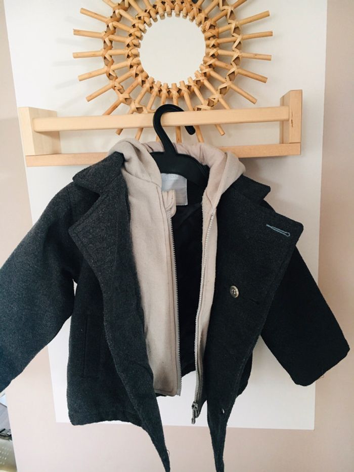 Manteau bébé garçon 18mois duffle-coat - photo numéro 2