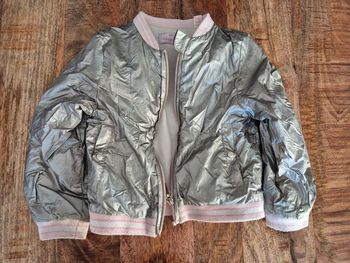 Veste aviateur blazer 4 ans argenté Lili Gaufrette 4 ans