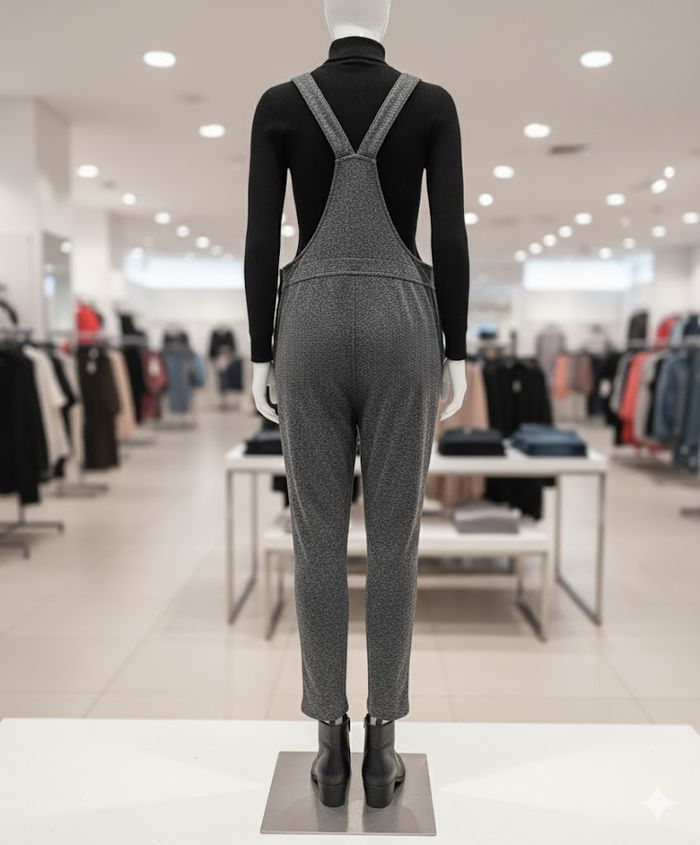 Salopette Grise Chinée - photo numéro 2