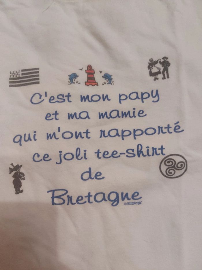Tee shirt Bretagne mixte 6/8 ans - photo numéro 2