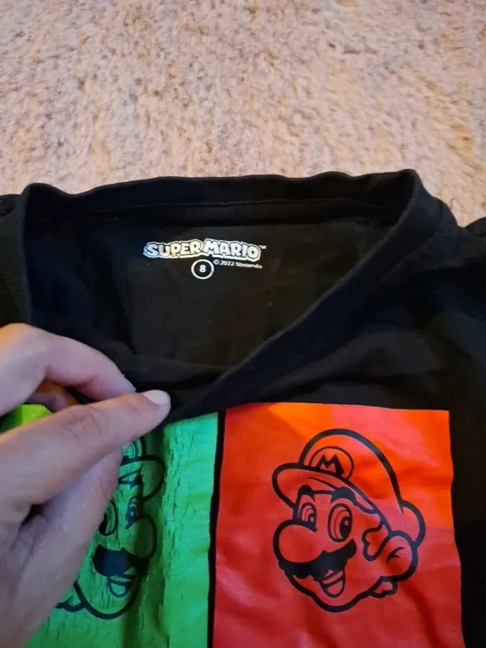 Tshirt mario taille 8 ans - photo numéro 3