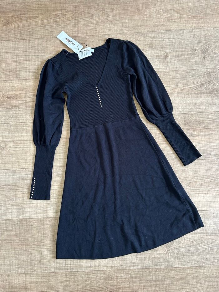 Robe pull noire neuve à manches longues Morgan taille S (valeur 70€) - photo numéro 7