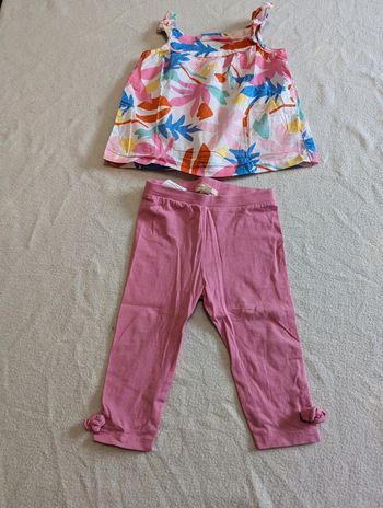Ensemble legging+ blouse été 12 mois du pareil au même