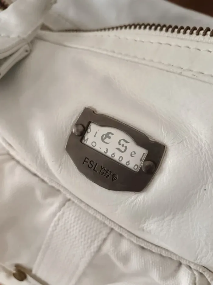 Sac vintage 90/00s y2k diesel coton et cuir - photo numéro 4