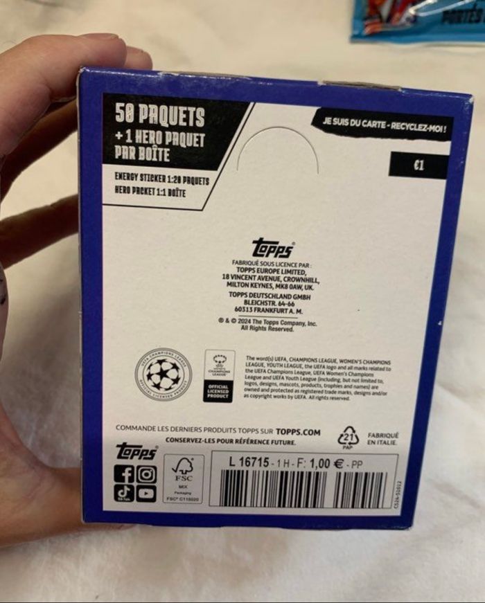 Kit Panini stickers Foot Champions League 2024/2025 ⚽️ neuf scellé - photo numéro 3