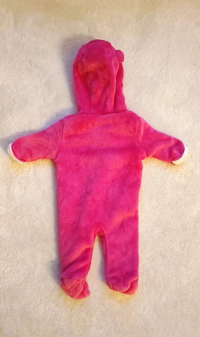 Combinaison Disney baby Minnie rose fuchsia polaire toute douce 1 mois - photo numéro 5
