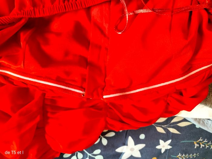 Robe élégante rouge comme neuve taille 36 marque Mim - photo numéro 4