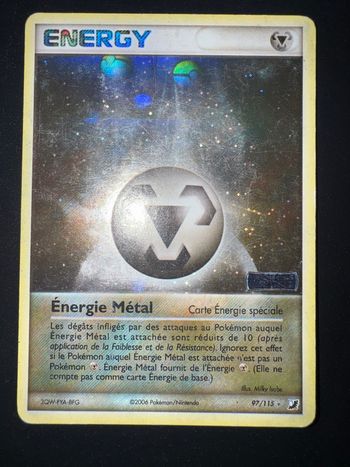 Énergie Métal Holo Logo Energy 97/115 EX Forces Cachées Carte Pokémon