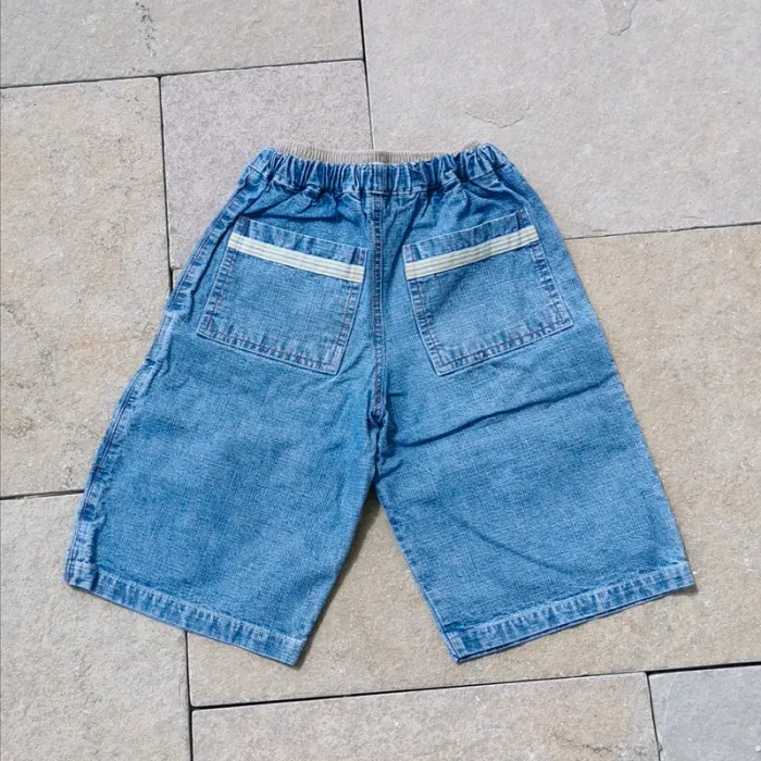 Short bermuda en jeans sucre d'orge 8 ans - photo numéro 2