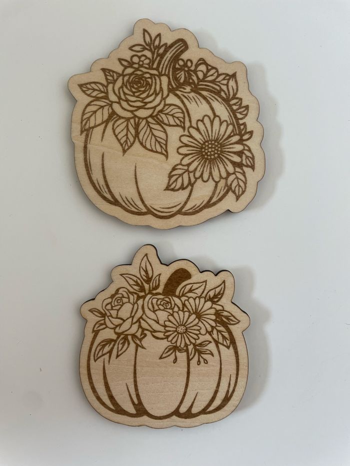 Magnet aimant Halloween automne en bois - photo numéro 5