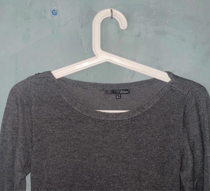 Robe pull gris hiver taille S Etam - photo numéro 2